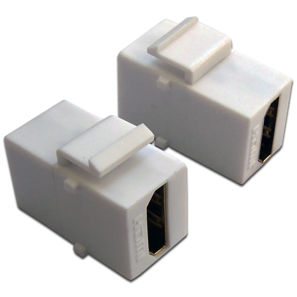 Модуль LANMASTER Keystone, HDMI, мама-мама, 180 градусов, белый